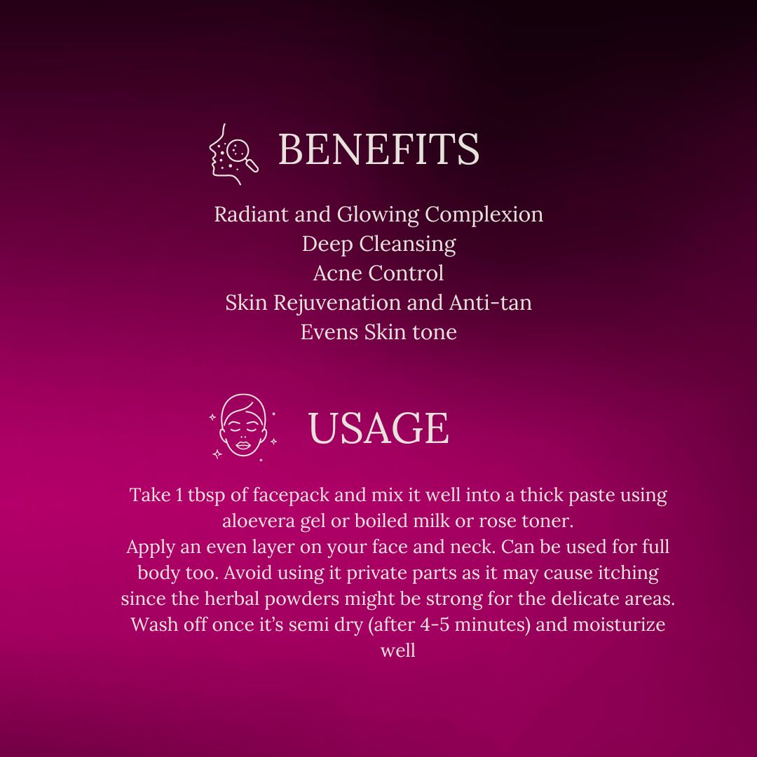 Ayurveda glow face pack