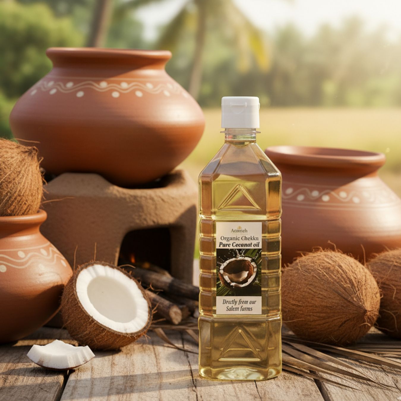 Pure Organic Coconut Oil-Edible 500ML