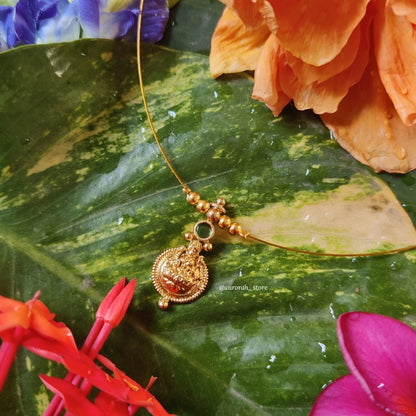 Antara - Lakshmi Coin green Invisible Jewelry AS020