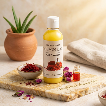 Saffron rose facewash