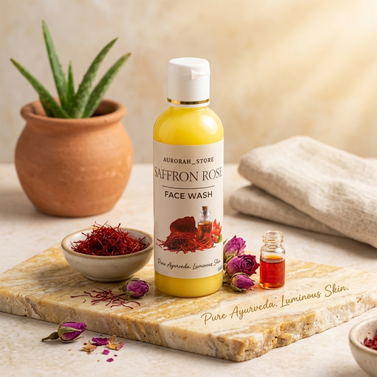 Saffron rose facewash