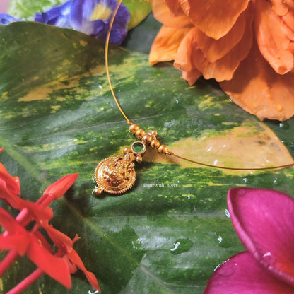 Antara - Lakshmi Coin green Invisible Jewelry AS020
