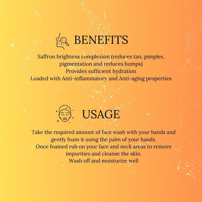 Saffron rose facewash